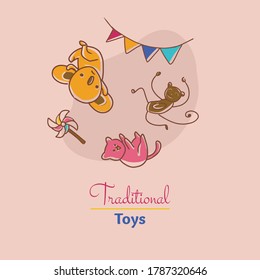 Vector de ilustración animal. Diversos tipos de productos vectoriales de juguete con .eps 8 fáciles de editar y el color y el fondo se pueden cambiar
