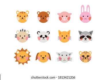 Animal illustrations are suitable for making stickers.