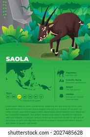 Animal Infographic Series - Saola