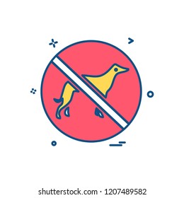 Animal killing icon design vector