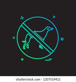 Animal killing icon design vector