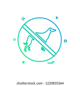 Animal killing icon design vector