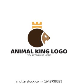 Vektorillustration mit dem Logo des Tierkönigs