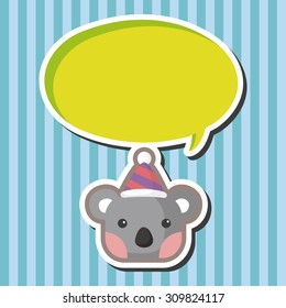 animal koala cartoon theme elements