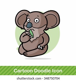 animal koala doodle