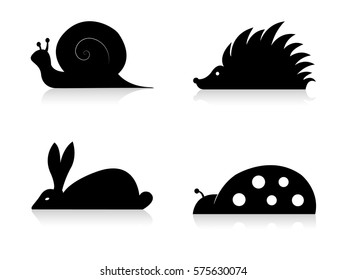 Animal and ladybug icons 