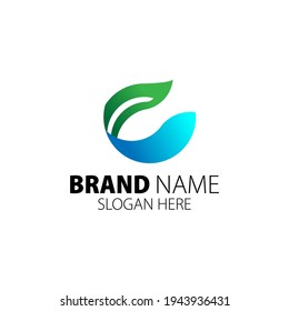 diseño del logotipo de forma animal y hoja