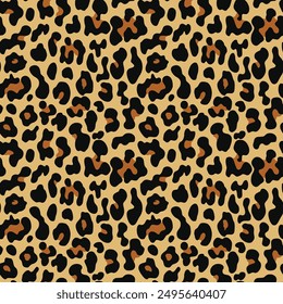 
Animal leopard print, seamless vector fashion illustration for fashion design, paper, fabric