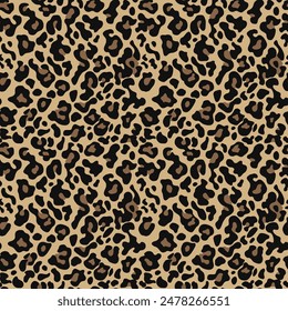 
Tier Leopard Print Hautstruktur Vektorgrafik Muster Nahtloser Hintergrund