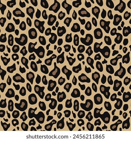 animal leopard print vector background, stylish fashionable design for textiles