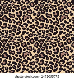
animal leopard print vector seamless pattern, fashion design
