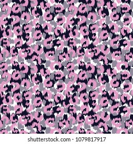 Animal leopard seamless pattern. Print design for phone casses, textile, yoga mats. 