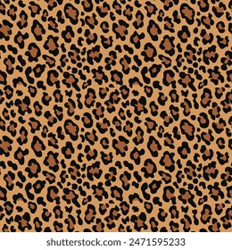 fondo de Vector de leopardo animal, impresión moderna, textura de gato, patrón de moda sin fisuras