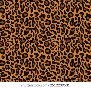 
animal leopard vector pattern, stylish trendy design with wild cat spots, print background