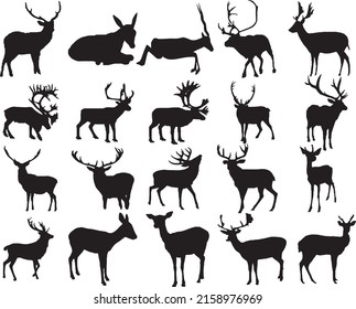  Animal  - Lesson Of The Kaibab Deer Graph ,
elegance horned object shadow buck Vector, 
Deer Shadow Animal Icon Silhouettes Isolated On Dark Black Graphical In White Background Stock Photo, vector 