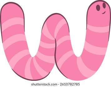 Animal Letter Vector Element Alphabet W