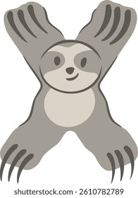 Animal Letter Vector Element Alphabet X