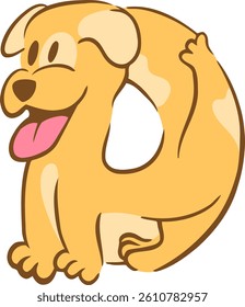 Animal Letter Vector Element Alphabet D