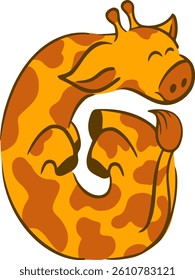 Animal Letter Vector Element Alphabet G