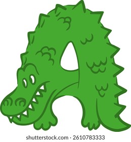 Animal Letter Vector Element Alphabet A