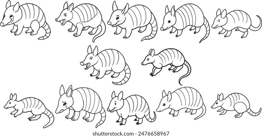 Animal line art design ,animal vector design 