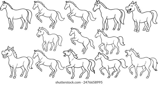 Animal line art design ,animal vector design 