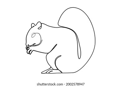 Animal line art. Elegant, simple, and minimalist style.
