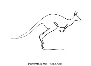 Animal Line Art Elegant Simple Minimalist Stock Vector (Royalty Free ...