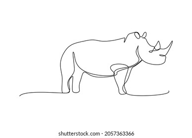 Animal line art. Elegant, simple, and minimalist style.