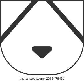 vector de arte de línea animal logotipo mínimo