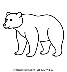 animal line art vector on white background.