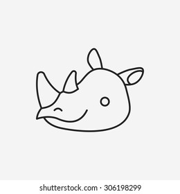 animal line icon