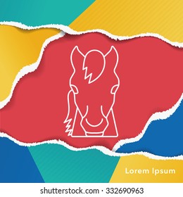 animal line icon