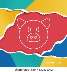 animal line icon