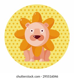 animal lion cartoon theme elements