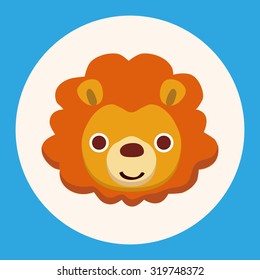 animal lion cartoon theme elements
