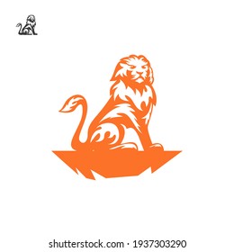 Animal lion, creative design vector