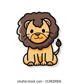 animal lion doodle