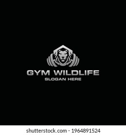 Animal Lion Gym Logo Design