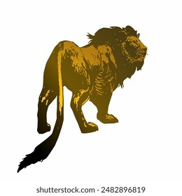 The animal lion vector design ilustration logo mascot 