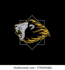 animal lion vector icon logo