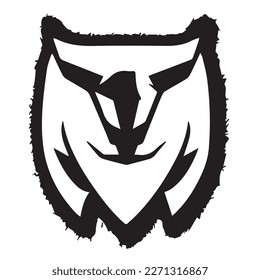 Animal logo black and white for use software apps T shirt shopping cap etc