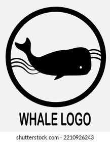 logotipo animal con círculo y animal en el medio es negro