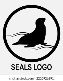 animal logo with circle and animal in the middle is black