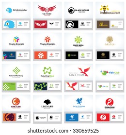 Animal Logo collection, Logo set, Eagle Logo, Lion Logo, Dragon Logo, Boutique hotel logo, Creative Logo, Business Card and brand identity.