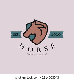Animal Logo Design Concept Vector. Horse Logo Template Vector