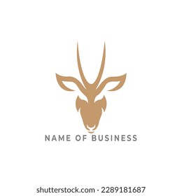 Animal logo design, Deer logo templet for a business identity, animal illustration, Vector logo design