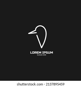 Animal logo design dog mascot bird cute