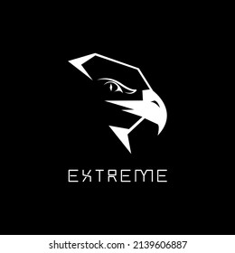 Animal logo design, Eagle, vector logo with place for company name.