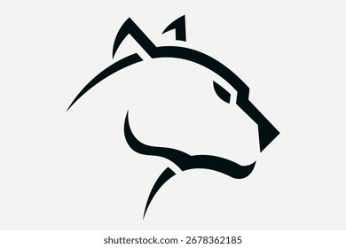 Vector editable de alta resolución del diseño del logotipo animal